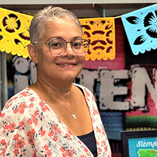 Visiting Spanish faculty member, Gisela Lebron.